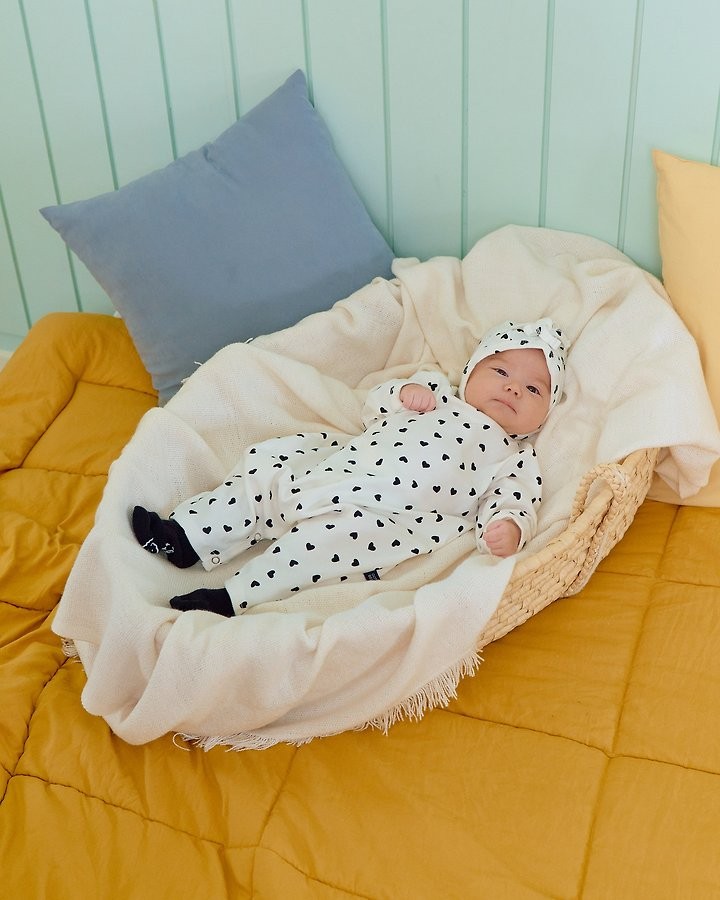 プティハート全身スーツ+ボネットセット