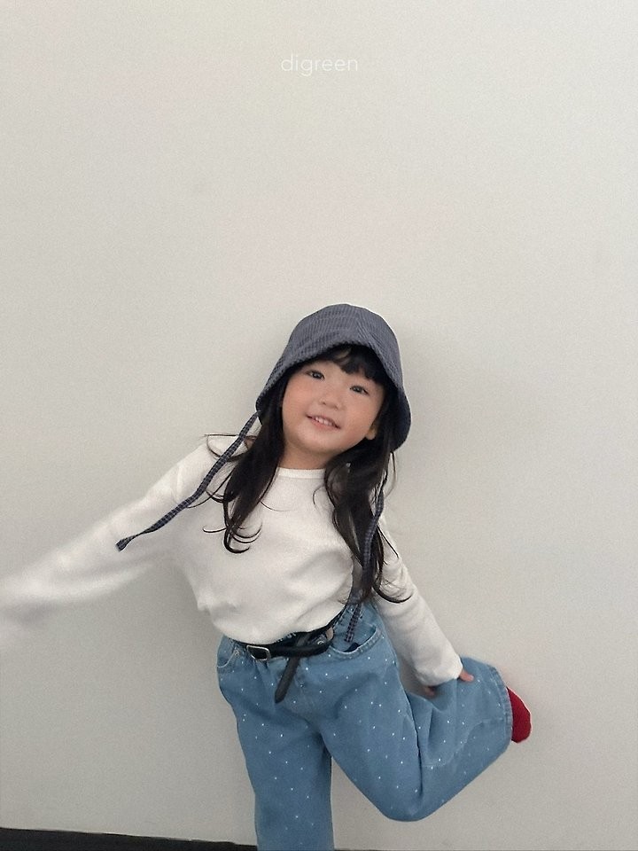 ドットデニムパンツ 2