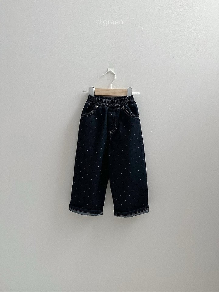 ドットデニムパンツ 10