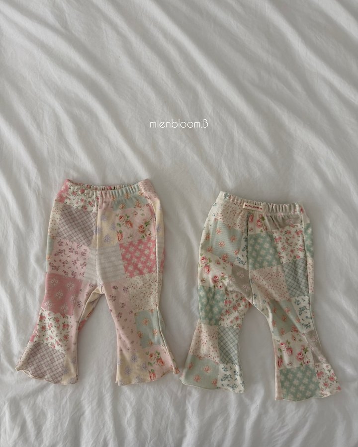 パッチワークブーツカットパンツ 1