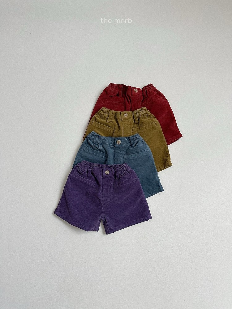 コーデュロイ4分丈パンツ 1