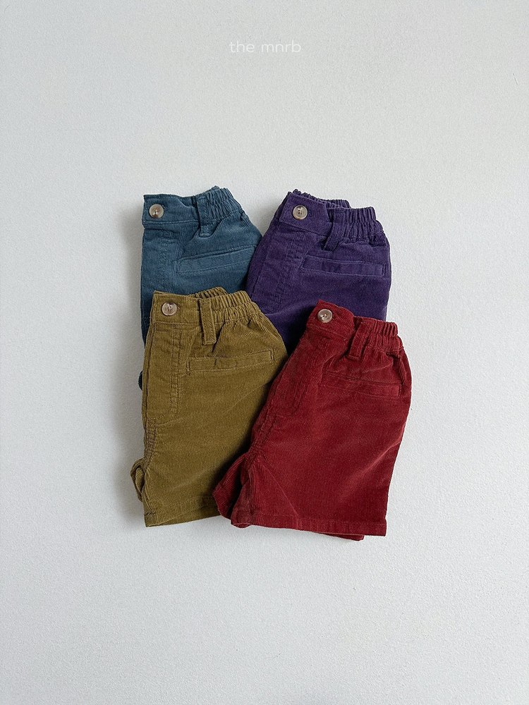 コーデュロイ4分丈パンツ 2
