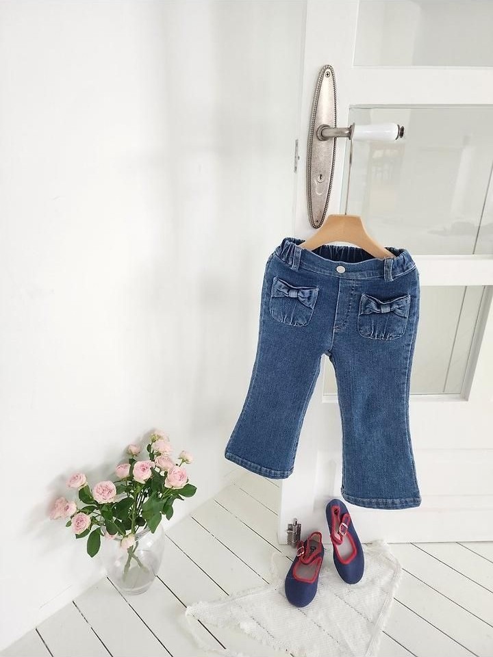 ソフトリボンデニムブーツカットパンツ 15