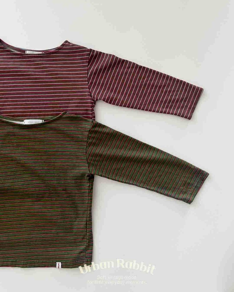 ハイティーンストライプロングTシャツ 17