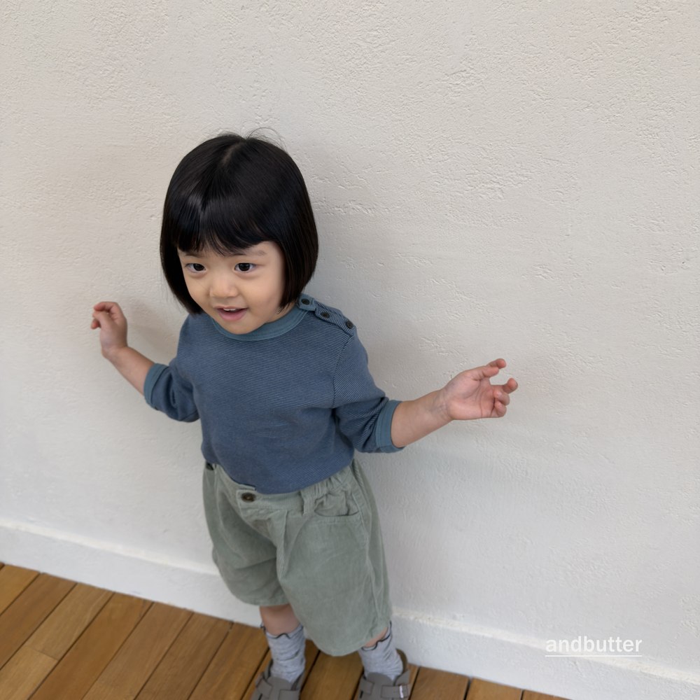 スナップ7分袖Tシャツ 18