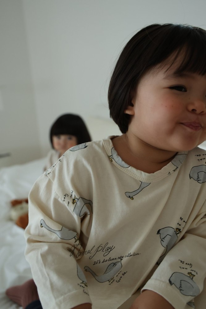 ノーマルダック総柄シングルTシャツ 1