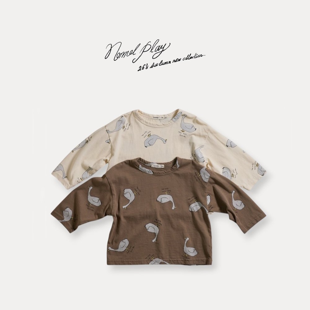 ノーマルダック総柄シングルTシャツ 4